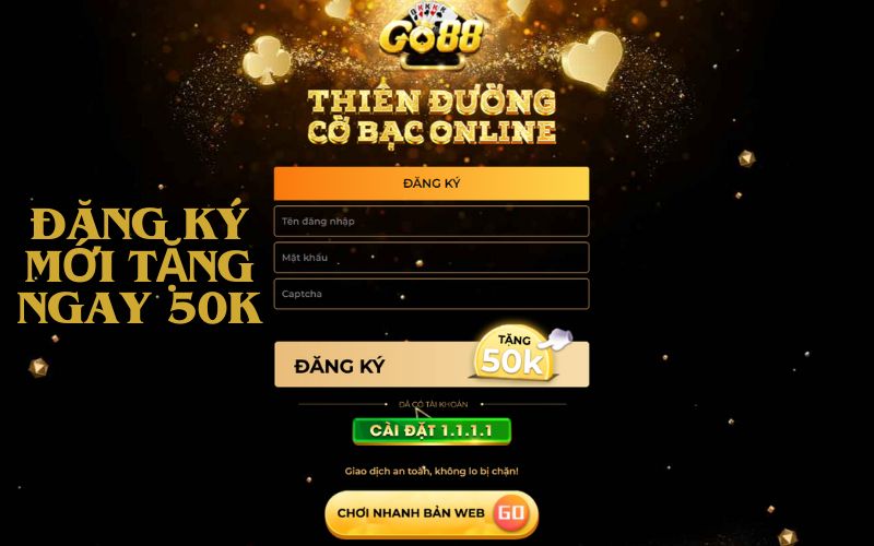 Đăng ký mới nhận ngay 50k